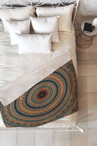 Sheila Wenzel-Ganny Boho Moroccan Mandala Fleece Throw Blanket