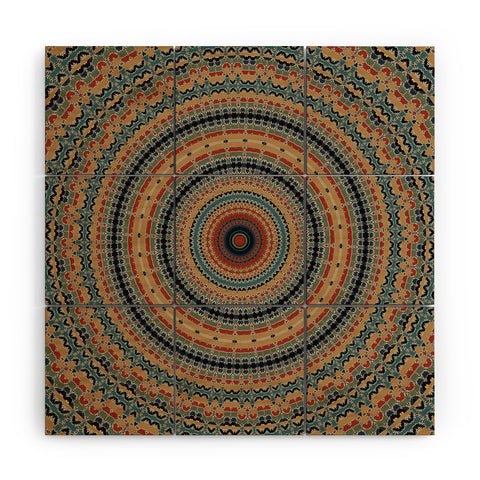 Sheila Wenzel-Ganny Boho Moroccan Mandala Wood Wall Mural
