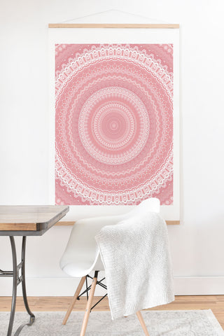 Sheila Wenzel-Ganny Boho Pink Mandala Art Print And Hanger