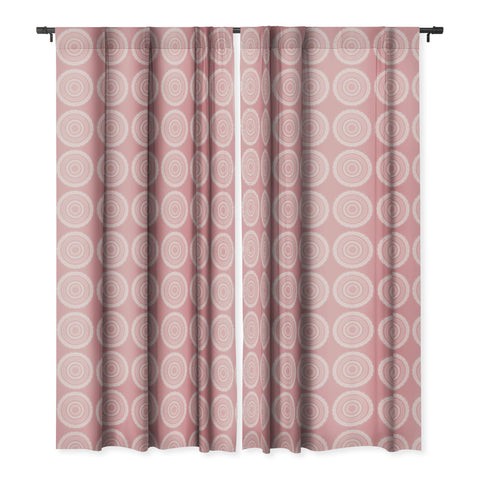Sheila Wenzel-Ganny Boho Pink Mandala Blackout Window Curtain