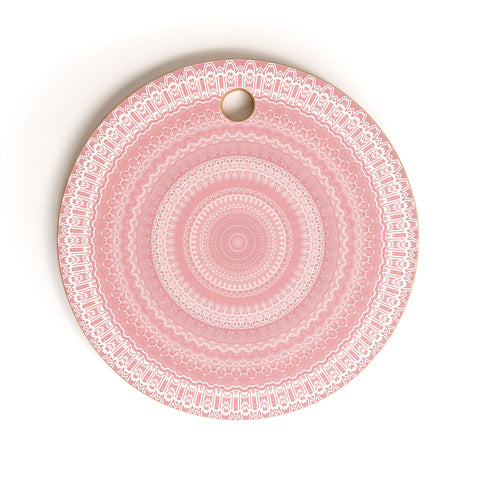 Sheila Wenzel-Ganny Boho Pink Mandala Cutting Board Round