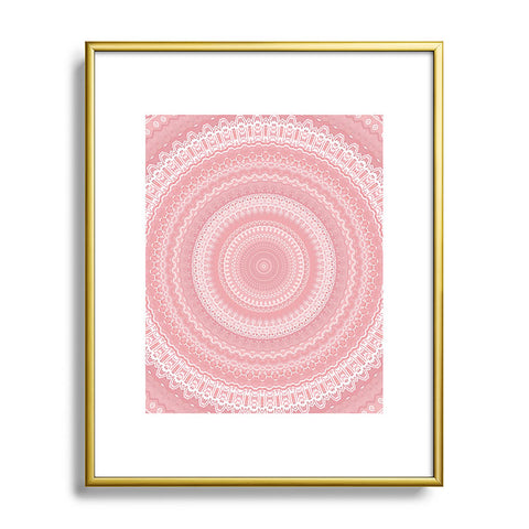 Sheila Wenzel-Ganny Boho Pink Mandala Metal Framed Art Print