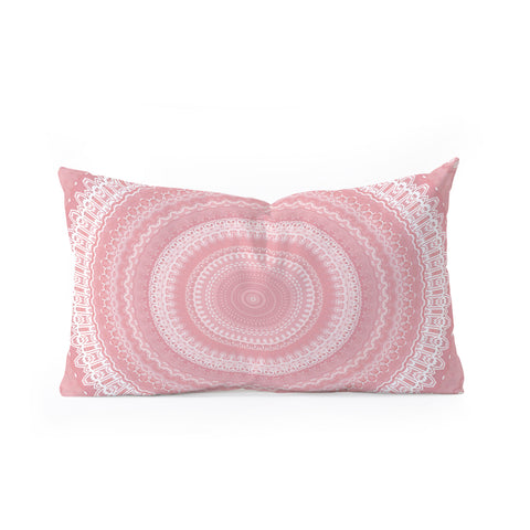 Sheila Wenzel-Ganny Boho Pink Mandala Oblong Throw Pillow