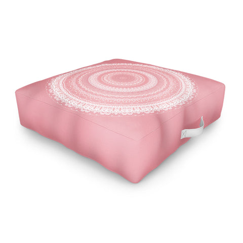 Sheila Wenzel-Ganny Boho Pink Mandala Outdoor Floor Cushion
