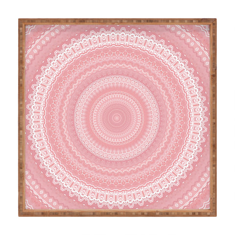Sheila Wenzel-Ganny Boho Pink Mandala Square Tray