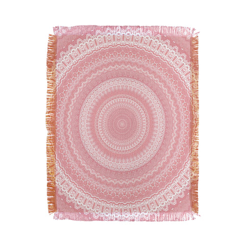 Sheila Wenzel-Ganny Boho Pink Mandala Throw Blanket