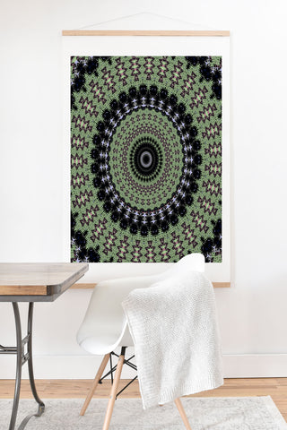 Sheila Wenzel-Ganny Boho Sage Mandala Art Print And Hanger
