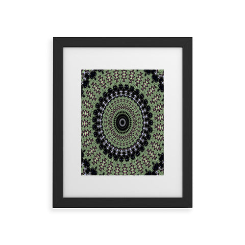 Sheila Wenzel-Ganny Boho Sage Mandala Framed Art Print