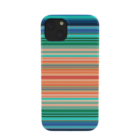 Sheila Wenzel-Ganny Bold Blue Orange Stripes Phone Case