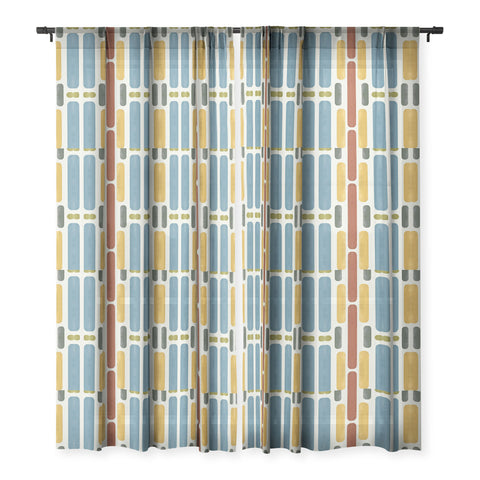 Sheila Wenzel-Ganny Bold Strokes Sheer Window Curtain