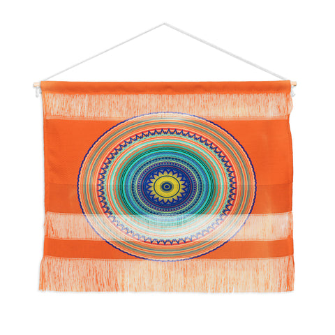 Sheila Wenzel-Ganny Bright Boho Orange Mandala Wall Hanging Landscape
