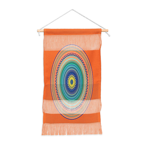 Sheila Wenzel-Ganny Bright Boho Orange Mandala Wall Hanging Portrait
