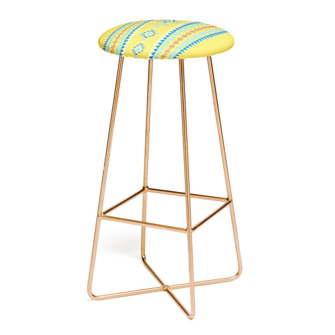 Sheila Wenzel-Ganny Bright Boho Tribal Pattern Bar Stool
