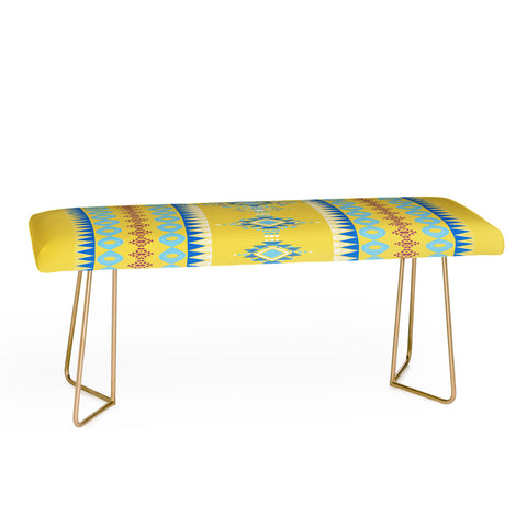 Sheila Wenzel-Ganny Bright Boho Tribal Pattern Bench