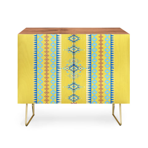 Sheila Wenzel-Ganny Bright Boho Tribal Pattern Credenza