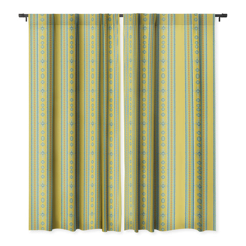 Sheila Wenzel-Ganny Bright Boho Tribal Pattern Blackout Window Curtain