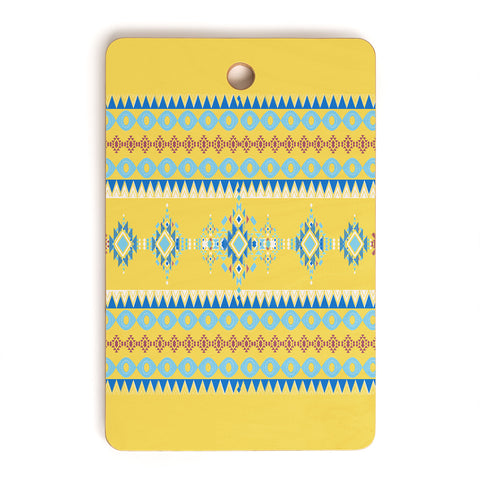 Sheila Wenzel-Ganny Bright Boho Tribal Pattern Cutting Board Rectangle