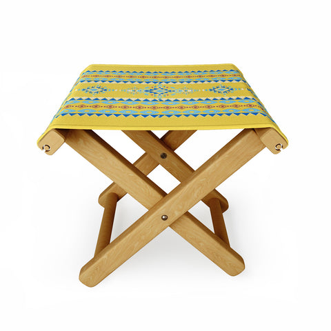 Sheila Wenzel-Ganny Bright Boho Tribal Pattern Folding Stool