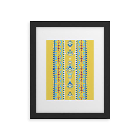 Sheila Wenzel-Ganny Bright Boho Tribal Pattern Framed Art Print