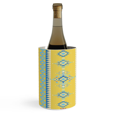 Sheila Wenzel-Ganny Bright Boho Tribal Pattern Wine Chiller
