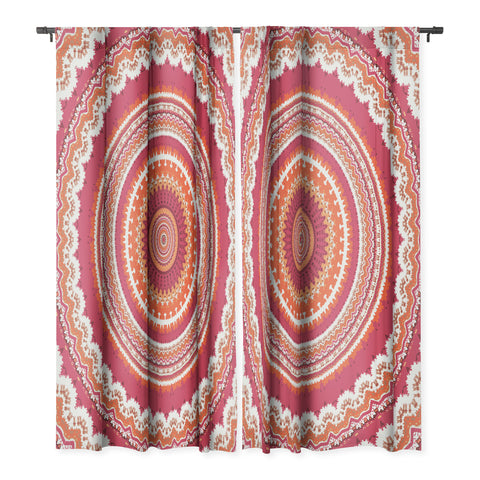 Sheila Wenzel-Ganny Bright Pink Coral Mandala Blackout Non Repeat