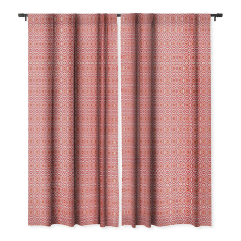 Sheila Wenzel-Ganny Bright Pink Coral Mandala Blackout Window Curtain