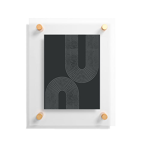 Sheila Wenzel-Ganny Chalk Brush Rainbows Floating Acrylic Print