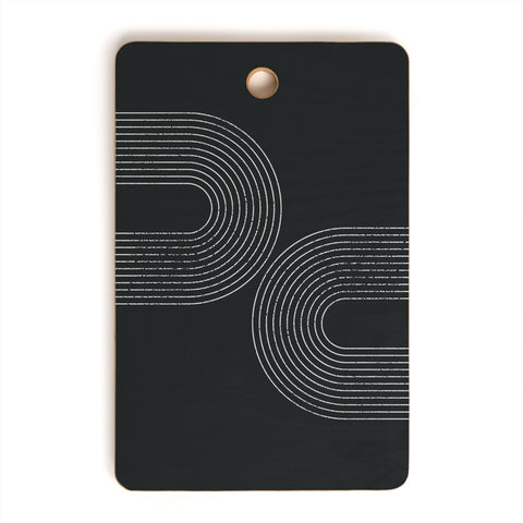 Sheila Wenzel-Ganny Chalk Brush Rainbows Cutting Board Rectangle