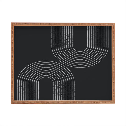 Sheila Wenzel-Ganny Chalk Brush Rainbows Rectangular Tray