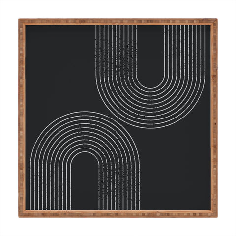 Sheila Wenzel-Ganny Chalk Brush Rainbows Square Tray