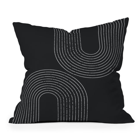 Sheila Wenzel-Ganny Chalk Brush Rainbows Throw Pillow