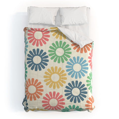 Sheila Wenzel-Ganny Colorful Daisy Pattern Comforter
