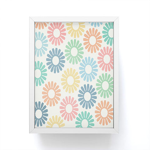 Sheila Wenzel-Ganny Colorful Daisy Pattern Framed Mini Art Print
