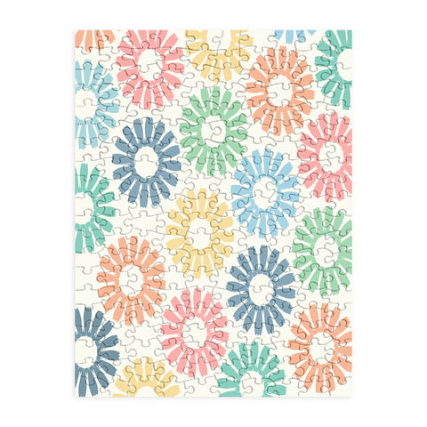 Sheila Wenzel-Ganny Colorful Daisy Pattern Puzzle