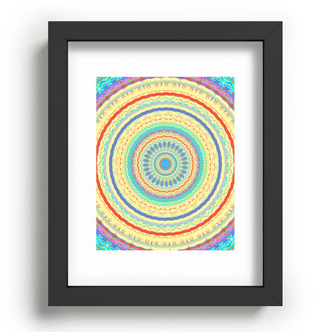 Sheila Wenzel-Ganny Colorful Fun Mandala Recessed Framing Rectangle