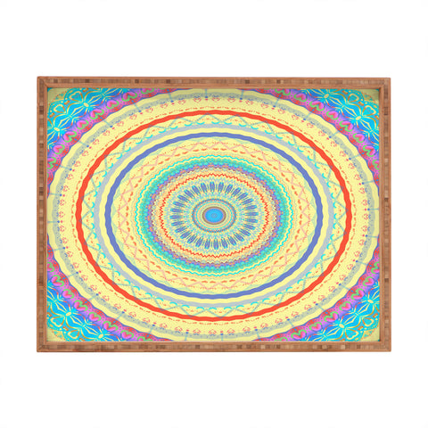 Sheila Wenzel-Ganny Colorful Fun Mandala Rectangular Tray