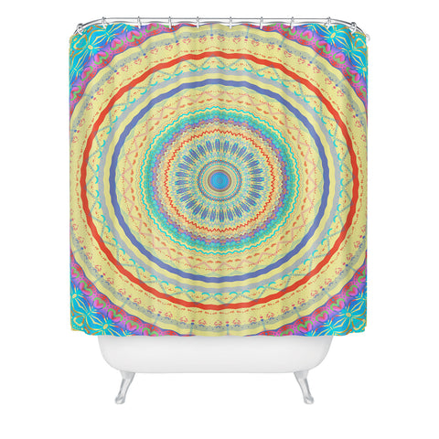 Sheila Wenzel-Ganny Colorful Fun Mandala Shower Curtain