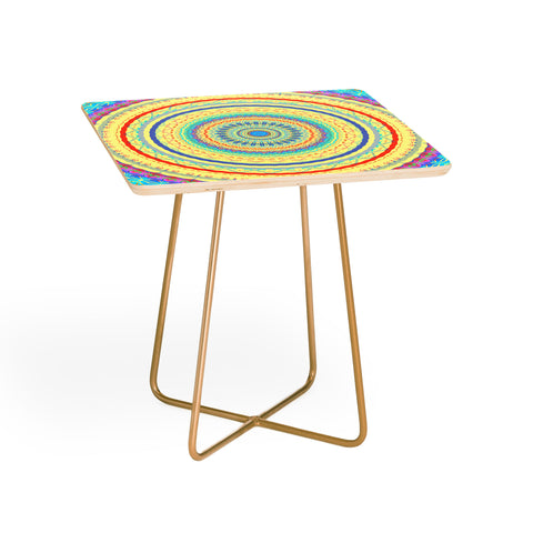 Sheila Wenzel-Ganny Colorful Fun Mandala Side Table