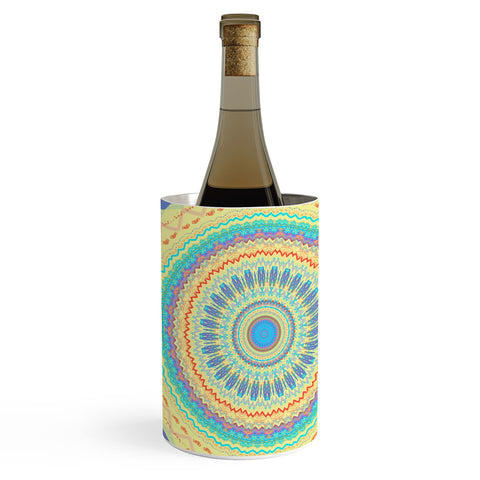 Sheila Wenzel-Ganny Colorful Fun Mandala Wine Chiller