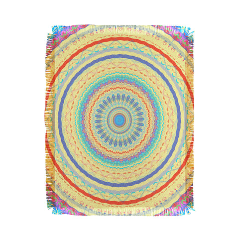 Sheila Wenzel-Ganny Colorful Fun Mandala Throw Blanket