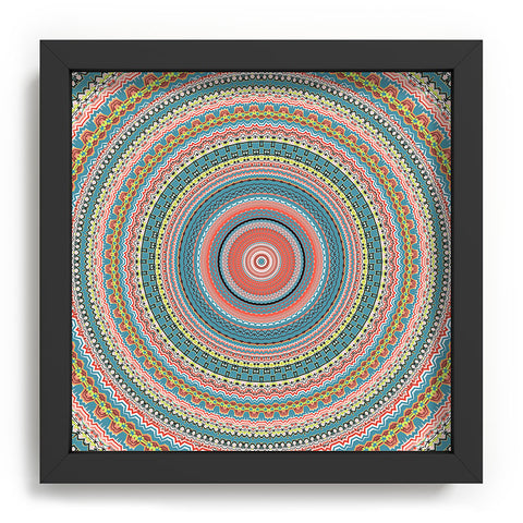 Sheila Wenzel-Ganny Colorful Pastel Mandala Recessed Framing Square