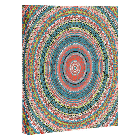 Sheila Wenzel-Ganny Colorful Pastel Mandala Art Canvas