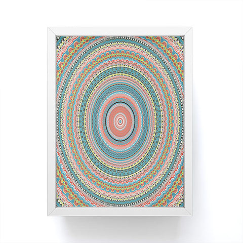 Sheila Wenzel-Ganny Colorful Pastel Mandala Framed Mini Art Print