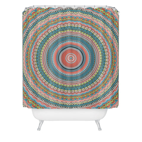 Sheila Wenzel-Ganny Colorful Pastel Mandala Shower Curtain