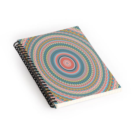 Sheila Wenzel-Ganny Colorful Pastel Mandala Spiral Notebook