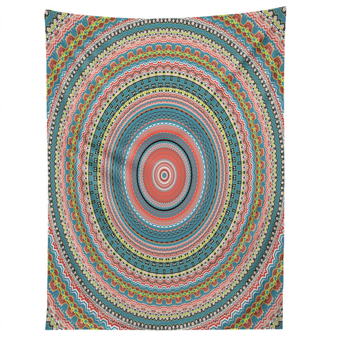 Sheila Wenzel-Ganny Colorful Pastel Mandala Tapestry
