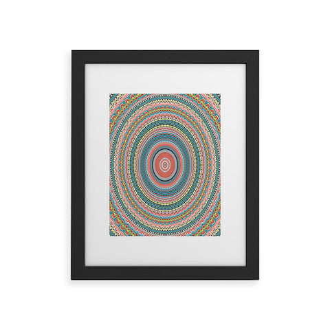 Sheila Wenzel-Ganny Colorful Pastel Mandala Framed Art Print
