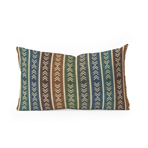 Sheila Wenzel-Ganny Colorful Tribal Mudcloth Oblong Throw Pillow