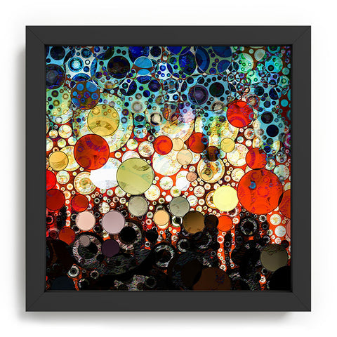 Sheila Wenzel-Ganny Contemporary Blue Bubble Recessed Framing Square