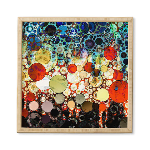 Sheila Wenzel-Ganny Contemporary Blue Bubble Framed Wall Art
